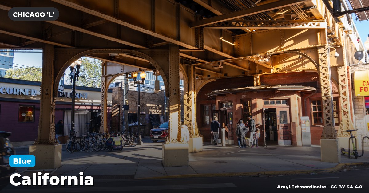 California station on the Blue Line of the Chicago 'L' (CTA), Chicago