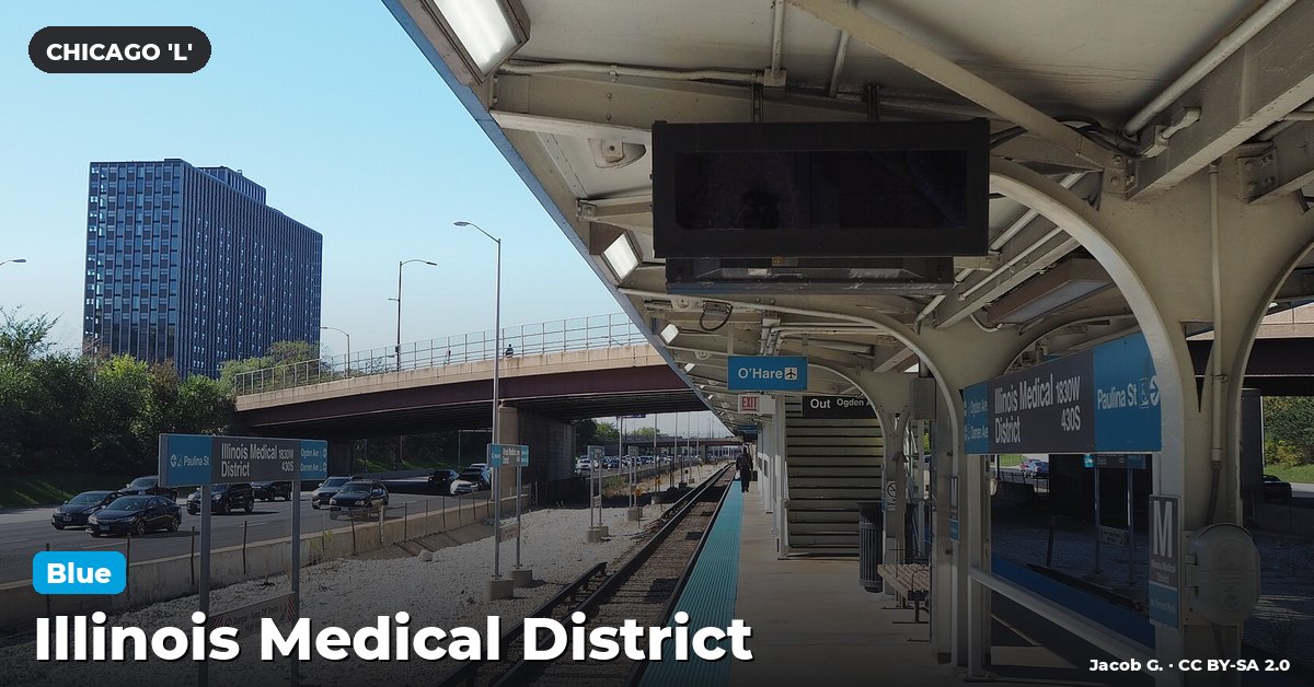 Illinois Medical District station on the Blue Line of the Chicago 'L' (CTA), Chicago