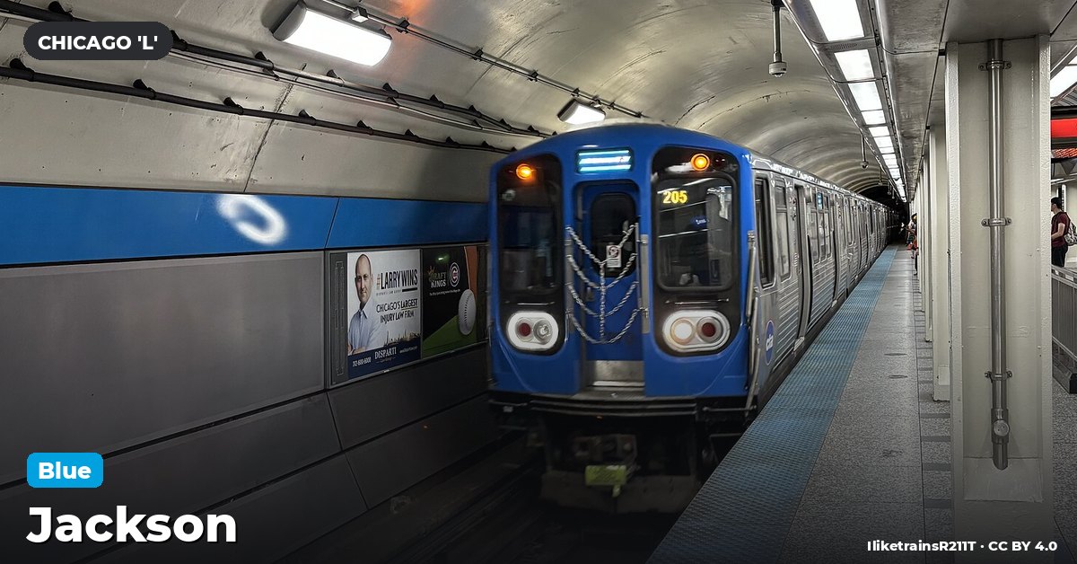 Jackson station on the Blue Line of the Chicago 'L' (CTA), Chicago