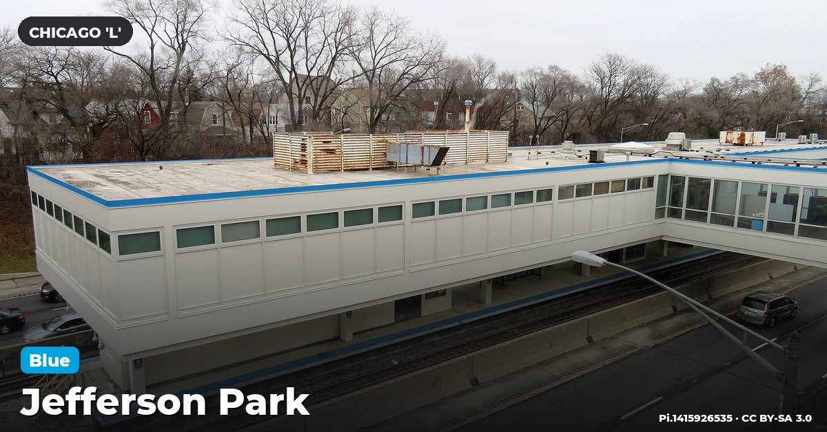 Jefferson Park station on the Blue Line of the Chicago 'L' (CTA), Chicago