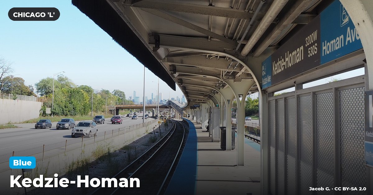 Kedzie-Homan station on the Blue Line of the Chicago 'L' (CTA), Chicago