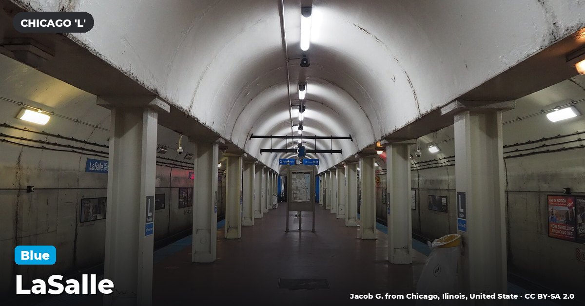 LaSalle station on the Blue Line of the Chicago 'L' (CTA), Chicago