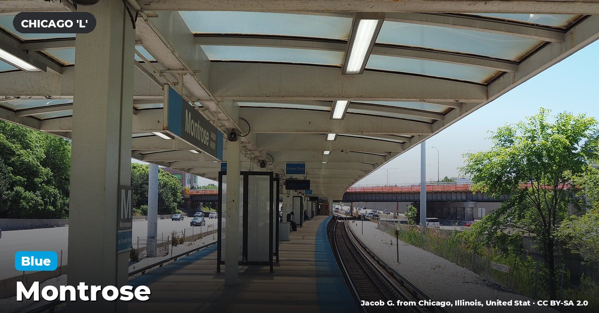 Montrose station on the Blue Line of the Chicago 'L' (CTA), Chicago