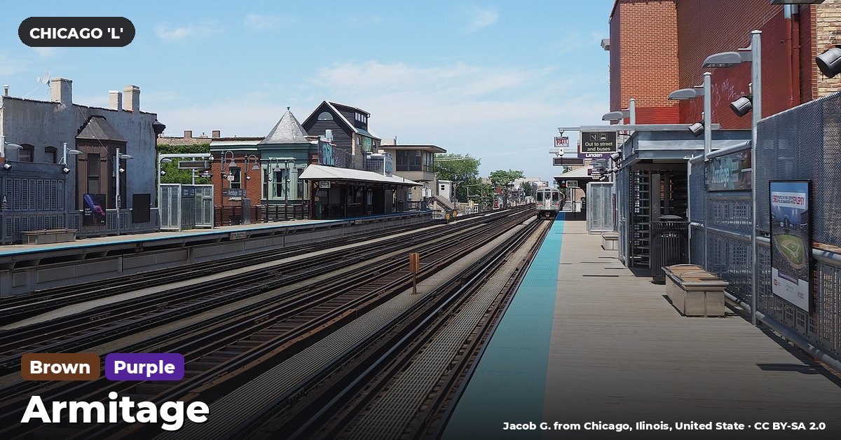 Armitage station on the Brown Line of the Chicago 'L' (CTA), Chicago