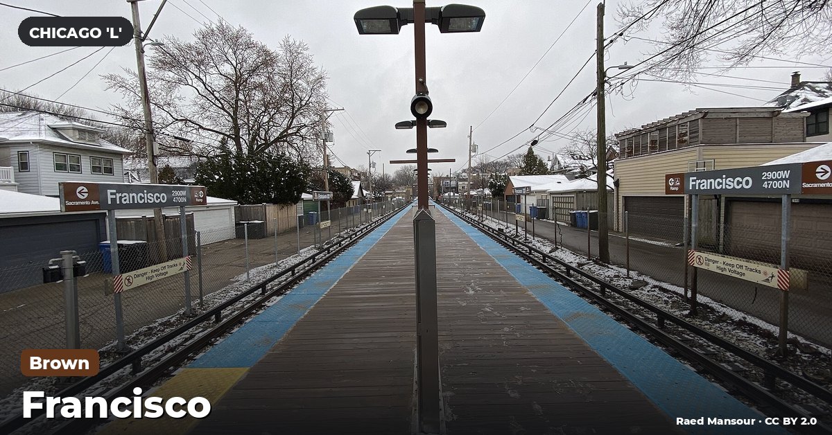 Francisco station on the Brown Line of the Chicago 'L' (CTA), Chicago