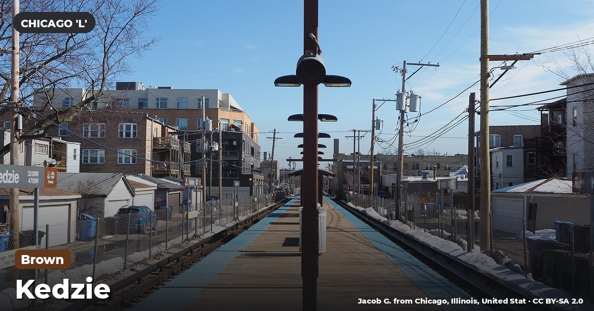 Kedzie station on the Brown Line of the Chicago 'L' (CTA), Chicago