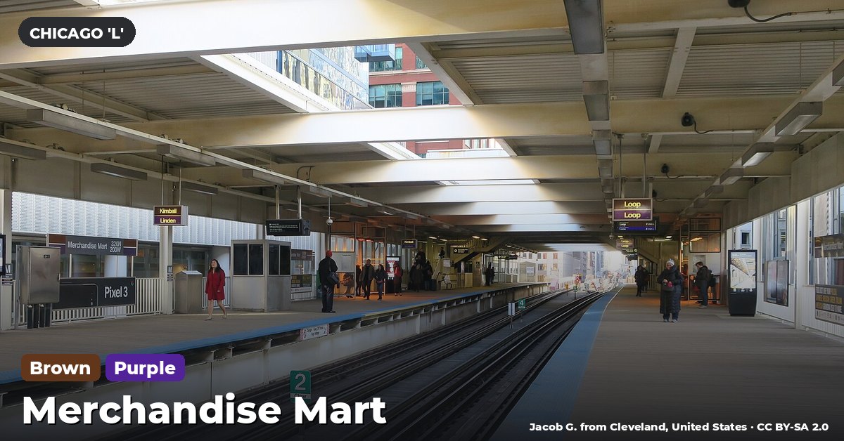 Merchandise Mart station on the Brown Line of the Chicago 'L' (CTA), Chicago