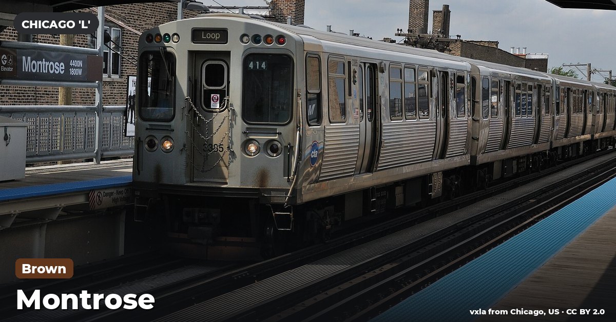 Montrose station on the Brown Line of the Chicago 'L' (CTA), Chicago