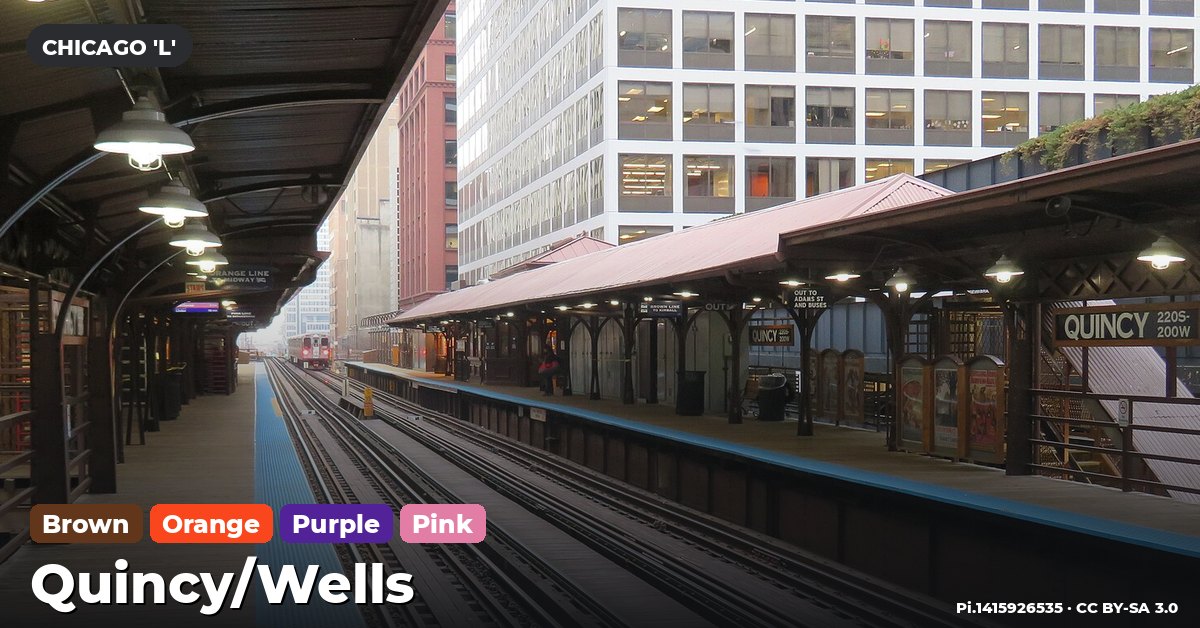 Quincy/Wells station on the Brown Line of the Chicago 'L' (CTA), Chicago