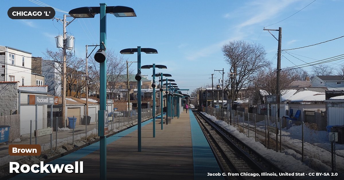 Rockwell station on the Brown Line of the Chicago 'L' (CTA), Chicago
