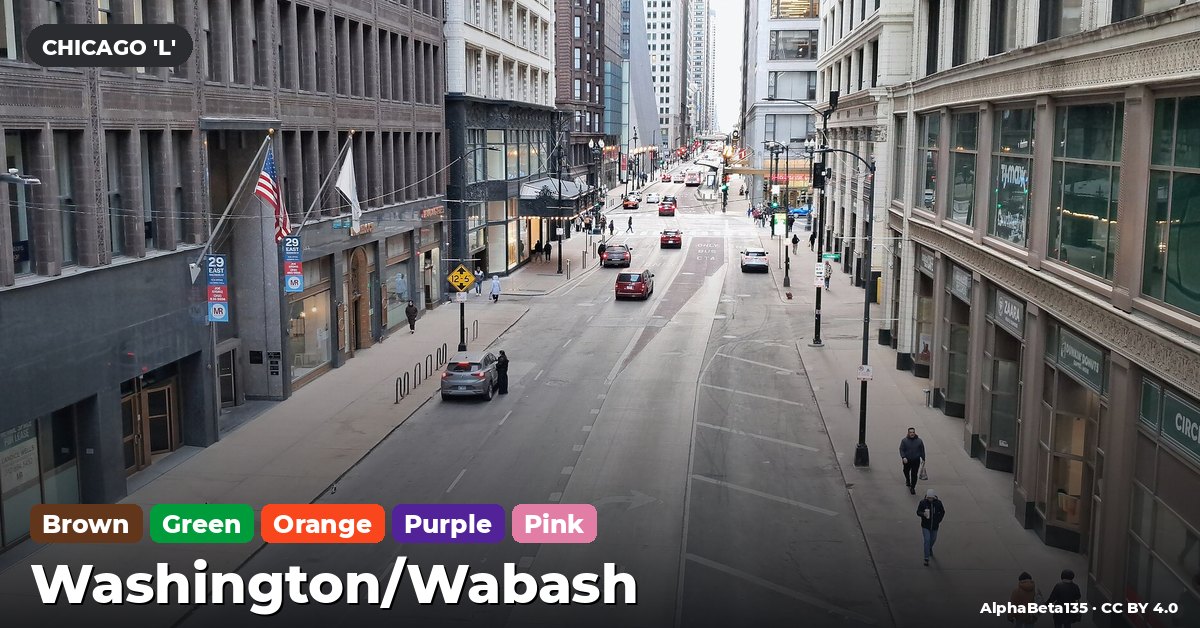Washington/Wabash station on the Brown Line of the Chicago 'L' (CTA), Chicago