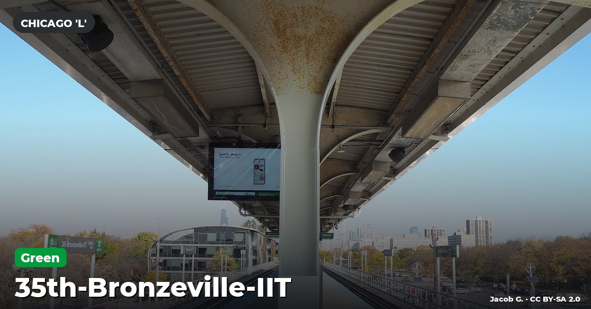 35th-Bronzeville-IIT station on the Green Line of the Chicago 'L' (CTA), Chicago