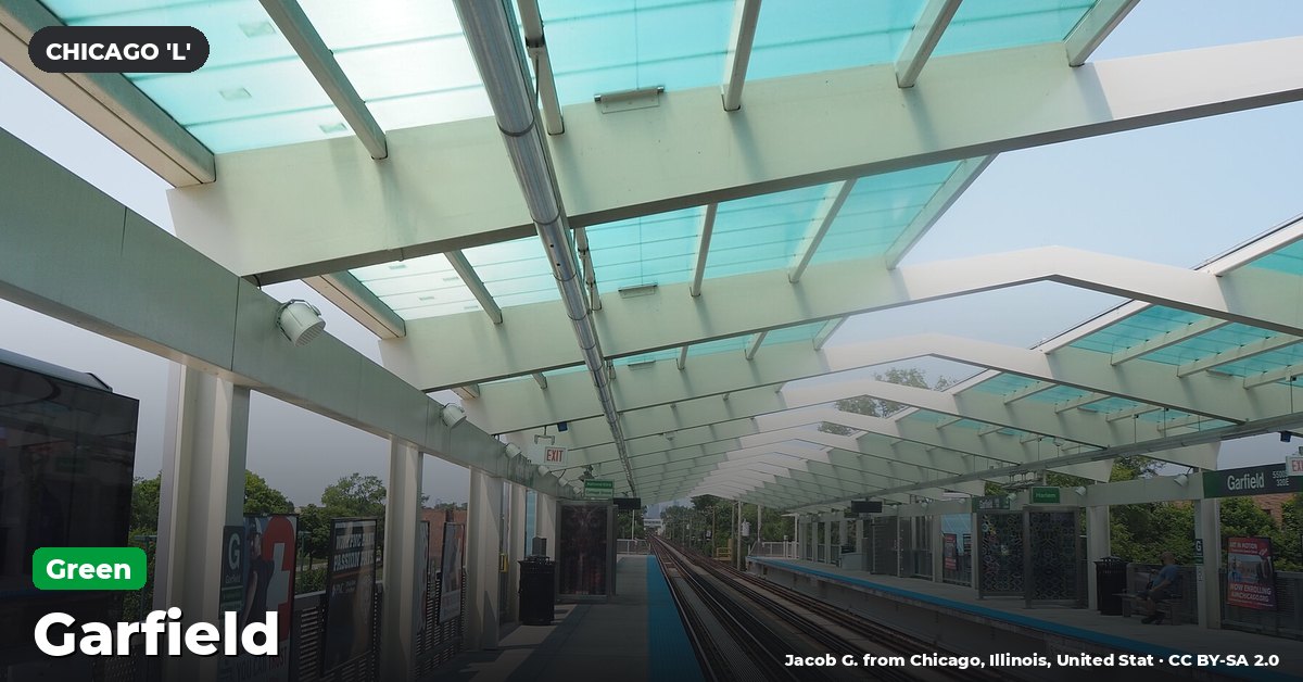 Garfield station on the Green Line of the Chicago 'L' (CTA), Chicago