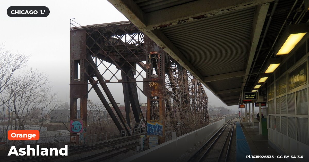 Ashland station on the Orange Line of the Chicago 'L' (CTA), Chicago