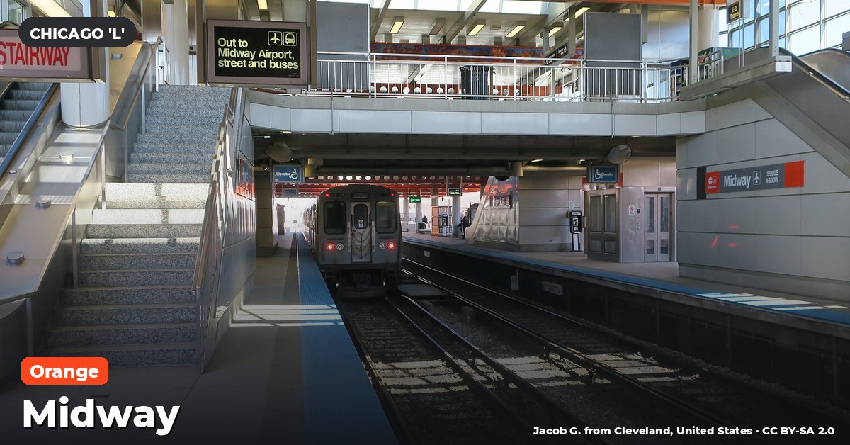 Midway station on the Orange Line of the Chicago 'L' (CTA), Chicago