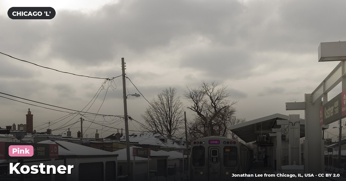 Kostner station on the Pink Line of the Chicago 'L' (CTA), Chicago