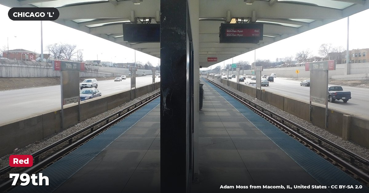 79th station on the Red Line of the Chicago 'L' (CTA), Chicago