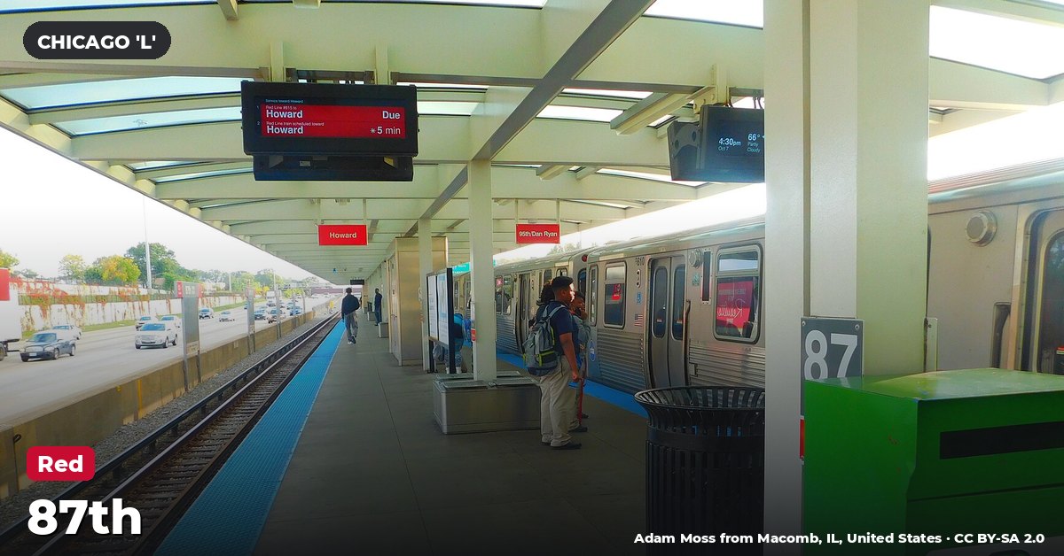 87th station on the Red Line of the Chicago 'L' (CTA), Chicago