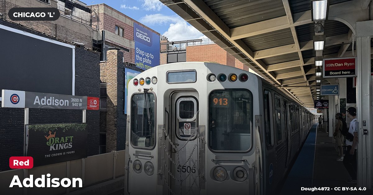 Addison station on the Red Line of the Chicago 'L' (CTA), Chicago