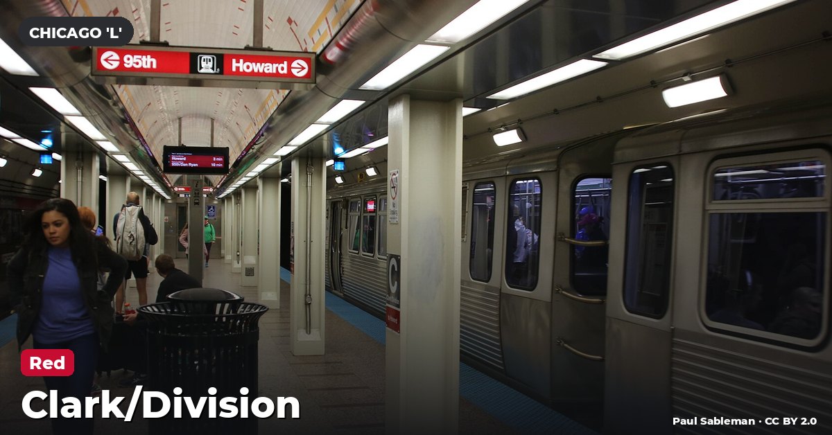 Clark/Division station on the Red Line of the Chicago 'L' (CTA), Chicago