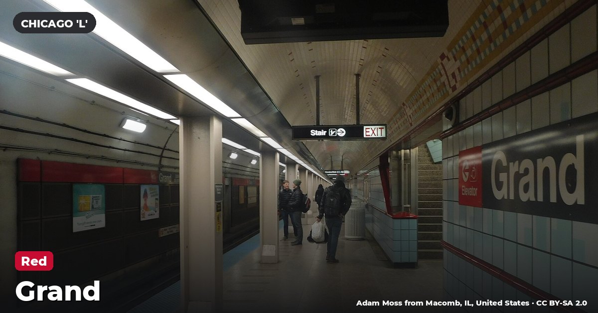 Grand station on the Red Line of the Chicago 'L' (CTA), Chicago