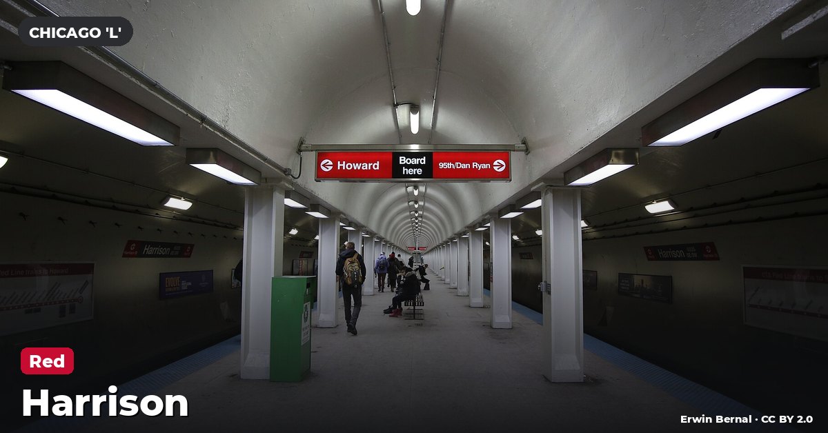 Harrison station on the Red Line of the Chicago 'L' (CTA), Chicago