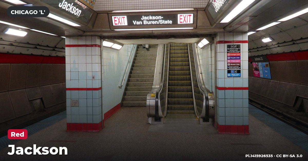 Jackson station on the Red Line of the Chicago 'L' (CTA), Chicago