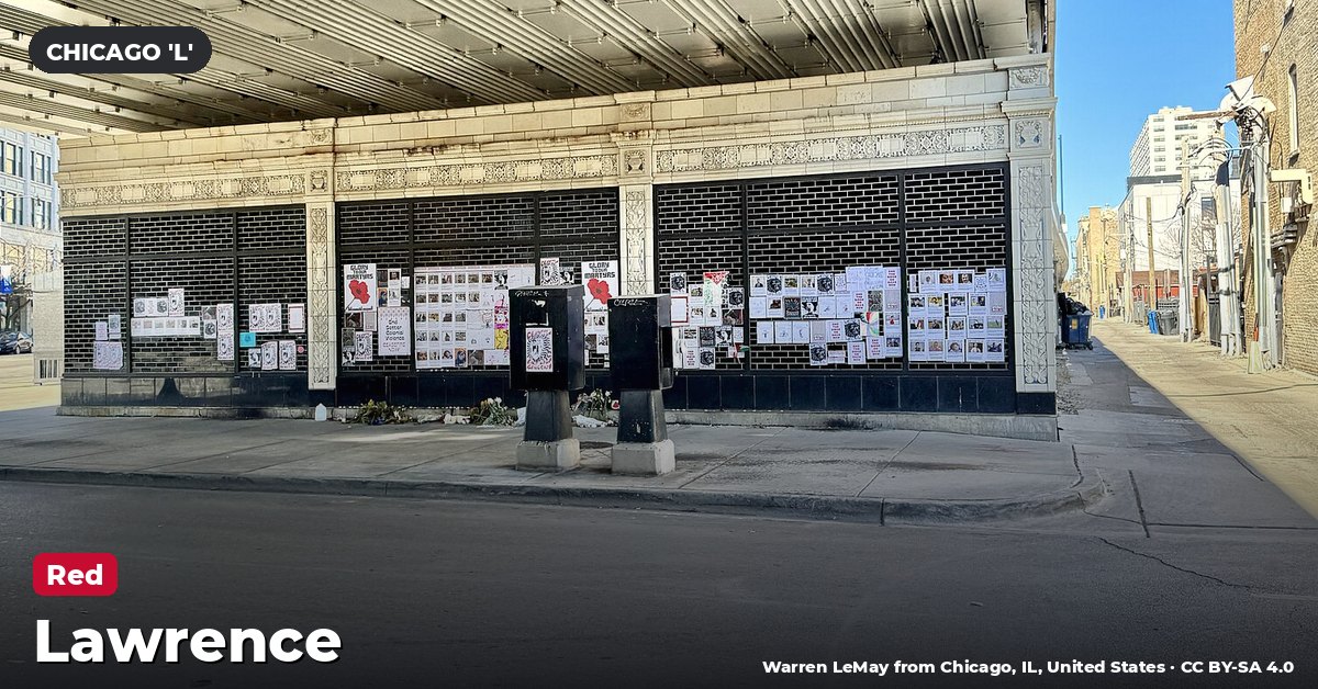 Lawrence station on the Red Line of the Chicago 'L' (CTA), Chicago