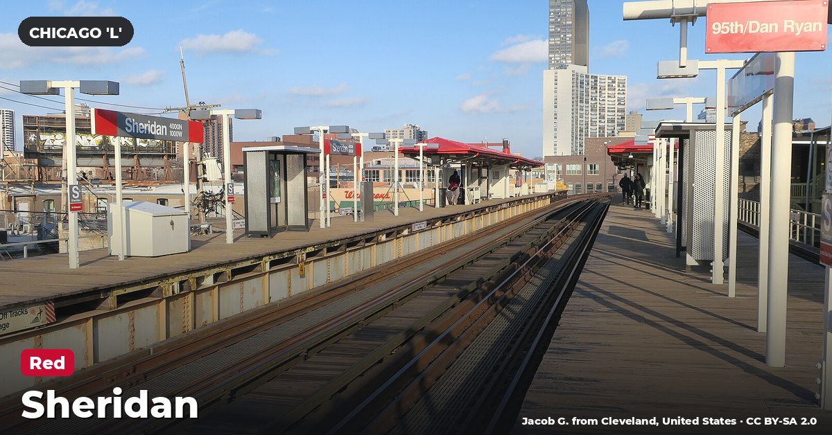 Sheridan station on the Red Line of the Chicago 'L' (CTA), Chicago