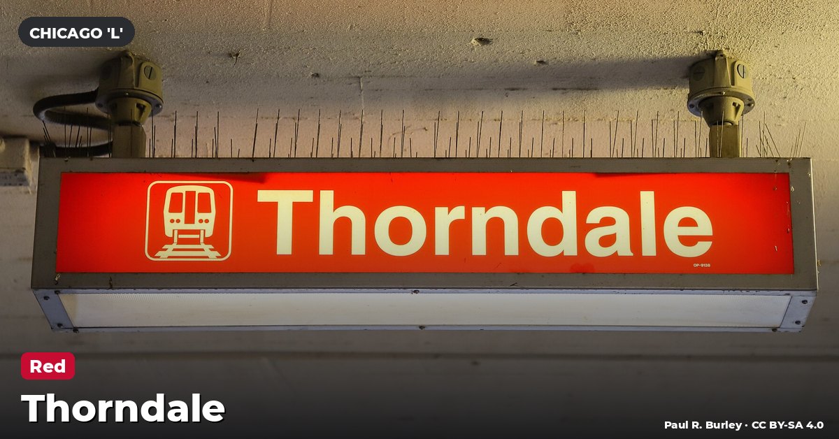 Thorndale station on the Red Line of the Chicago 'L' (CTA), Chicago
